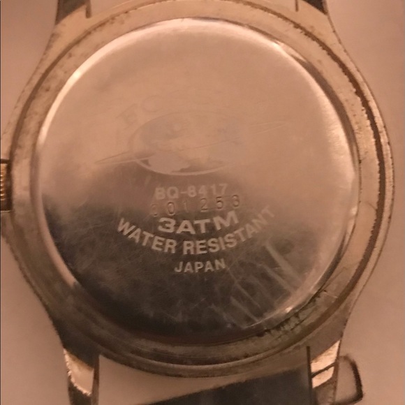 HOST PICK 1992 RARE FOSSIL CHRONOGRAPH MOON PHASE WATCH BQ-8417(01258) - Picture 3 of 3